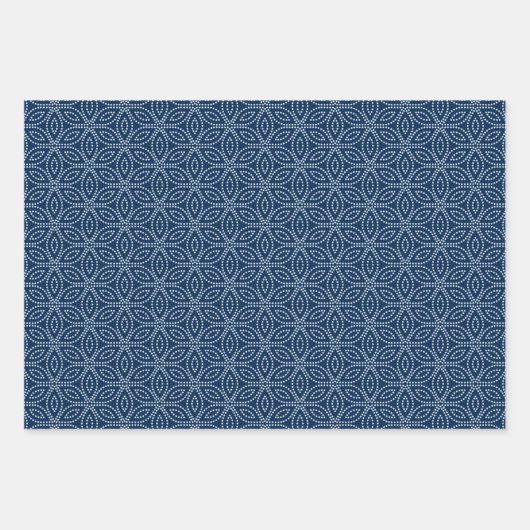 Winter Sacred Geometry Pattern Inpakpapier Vel (Voorkant 2)