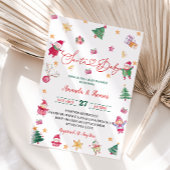 Winter Santa Baby Baby shower Kaart