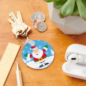 Winter Santa Sleutelhanger