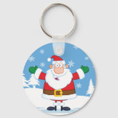 Winter Santa Sleutelhanger (Voorkant)