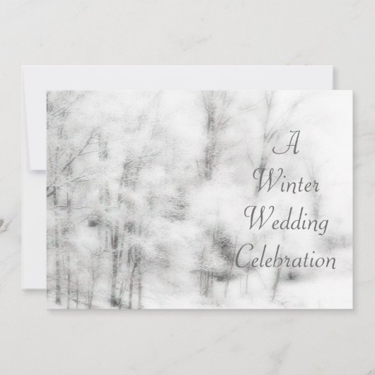 Winter Save the Date Invitation (Voorkant)