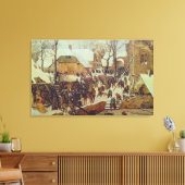 Winter Scene, 16e eeuw Canvas Afdruk (Insitu (Woonkamer))