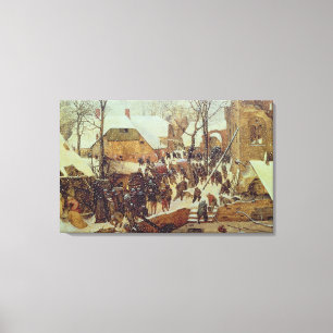 Winter Scene, 16e eeuw Canvas Afdruk