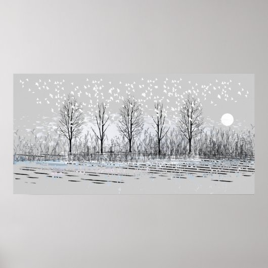 Winter Scene 1 Poster (Voorkant)