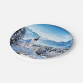 Winter Scène aangepast Papieren Bordje (Gekanteld)