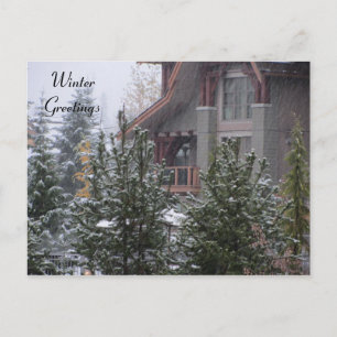 Winter Scene at Whistler, B.C. Briefkaart