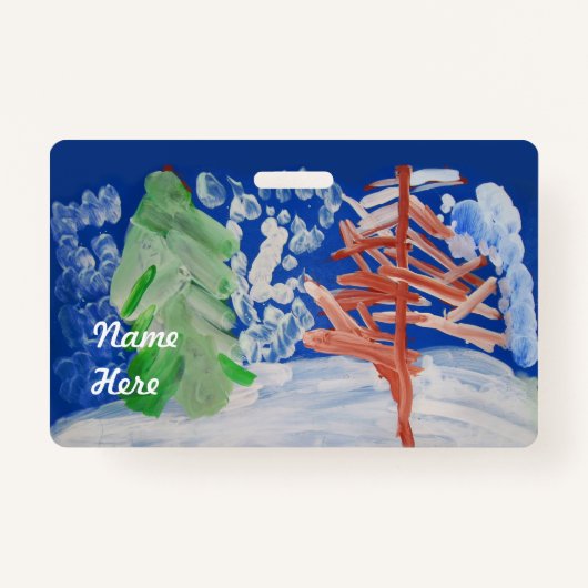 Winter Scene Badge (Voorkant)