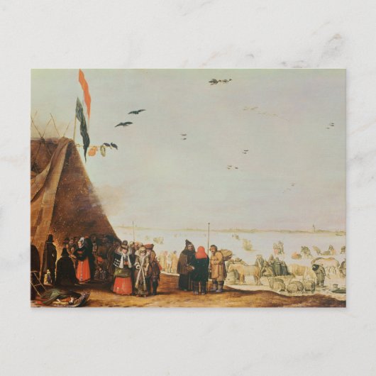 Winter Scene Briefkaart (Voorkant)