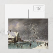 Winter Scene Briefkaart (Voorkant / Achterkant)