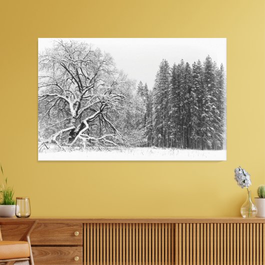 Winter Scene Canvas Afdruk (Insitu (Woonkamer))