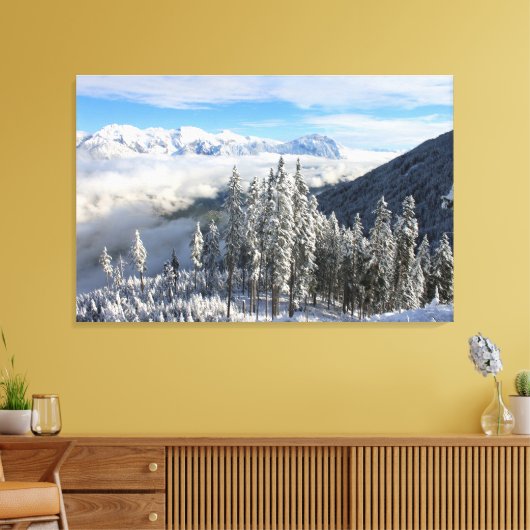 Winter Scene Canvas Afdruk (Insitu (Woonkamer))