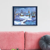 Winter Scene Canvas Wall Art (Insitu (Woonkamer))