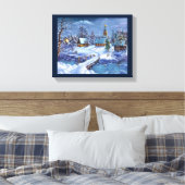 Winter Scene Canvas Wall Art (Insitu (Slaapkamer))
