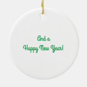 Winter Scene Ceramic Ornament (Achterkant)