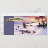 Winter Scene Fine Art Kaarten voor aangepaste kers (Voorkant)