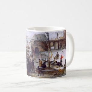 Winter Scene. Fine Art kerstcadeau Koffiemok