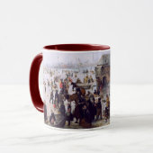 Winter Scene Fine Art kerstcadeau Mok (Voorkant links)