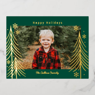 Winter Scene Folie Holiday Briefkaart Family Reuni