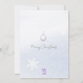 Winter Scene Forest Pine Tree Waterverf Kerst Kaart (Achterkant)