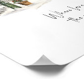 Winter Scene Greenery Pine kerstbomen Poster (Hoek)