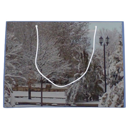 Winter Scene Groot Cadeauzakje (Voorkant)