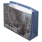 Winter Scene Groot Cadeauzakje (Achterkant Gekanteld)
