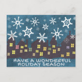 Winter Scene Holiday Briefkaart (Voorkant)