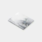 Winter Scene Howling Wolf en Mate Post-it® Notes (Schuin)