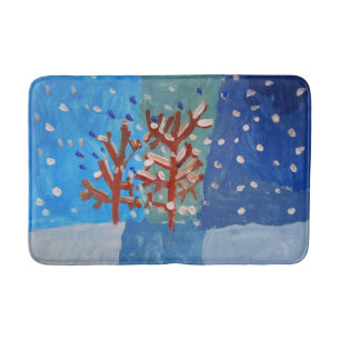 Winter Scene "Kunst voor kinderen" Badmat