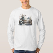 Winter Scene Lange Mouw T-shirt