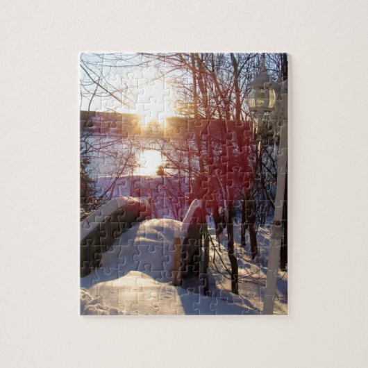 Winter Scene Legpuzzel (Verticaal)