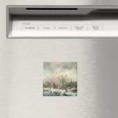 Winter Scene Magneet (Insitu (Vaatwasser))