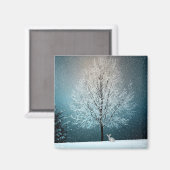 Winter Scene Magneet (Voorkant / Achterkant)