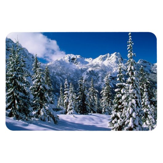 Winter Scene Magnet Magneet (Horizontaal)