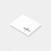 Winter Scene met een Rode Kerk en kerstster Post-it® Notes (Schuin)