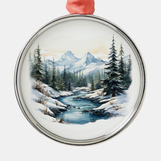 Winter Scene Ornament (Voorkant)
