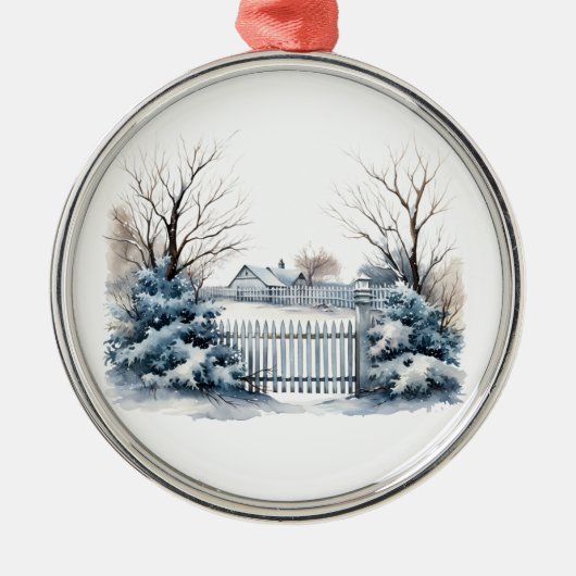 Winter Scene Ornament (Voorkant)