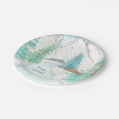 Winter Scene Papieren Bordje (Gekanteld)