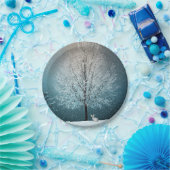 Winter Scene Papieren Bordje (Feest)