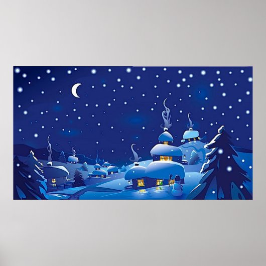 Winter Scene Poster (Voorkant)