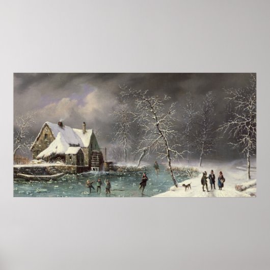 Winter Scene Poster (Voorkant)