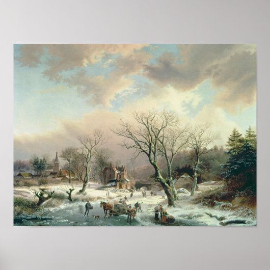 Winter Scene Poster (Voorkant)
