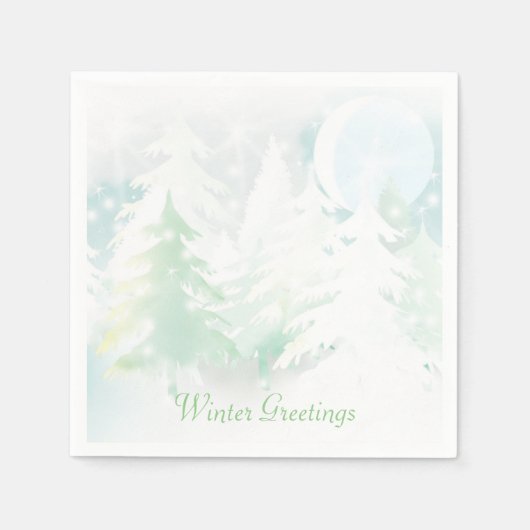 Winter Scene Servetten (Voorkant)