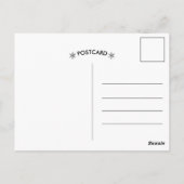 Winter Scene Snowy Forest Kerstmis Briefkaart (Achterkant)