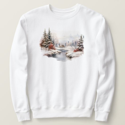 Winter Scene Sweatshirt (Design voorkant)