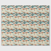 Winter Scene Trees Mountains Snow Cadeaupapier (Vlak)