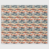 Winter Scene Trees Mountains Snow Cadeaupapier (Vlak)