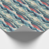 Winter Scene Trees Mountains Snow Cadeaupapier (Hoek)