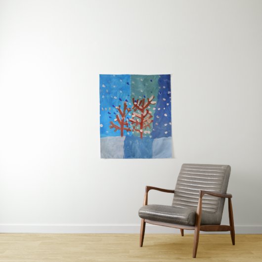 Winter Scene Wandkleed (In situ)