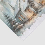 Winter Scene-weefselpapier Tissuepapier (Detail)